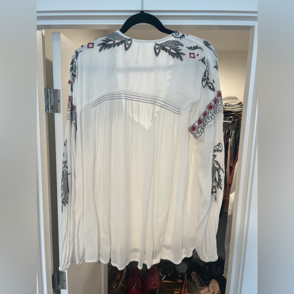 Free people detailed white blouse